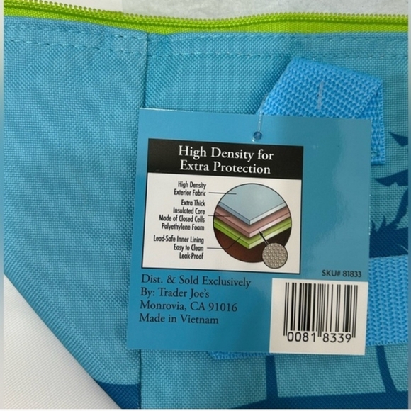 Trader Joe's Limited Edition Blue Mini Insulated Bag - Picture 6 of 7